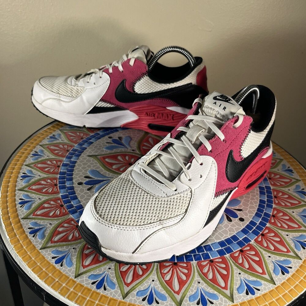 Nike Air Max Excee Womens Sz 9 White/Black/Rush Pink CD5432-119 Sneakers Shoes